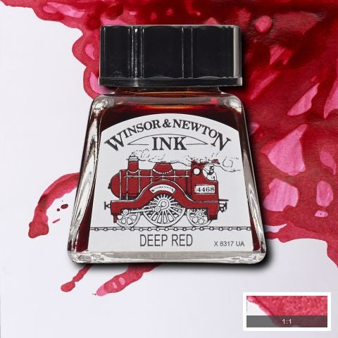 Winsor & Newton Drawing Ink - 14ml - Deep Red