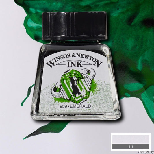 Winsor & Newton Drawing Ink - 14ml - Emerald