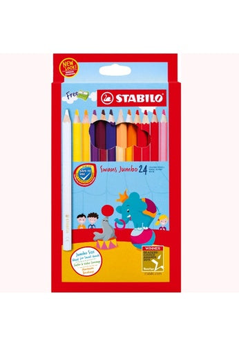 Stabilo Colour Pencils 12c Jumbo (1877J)