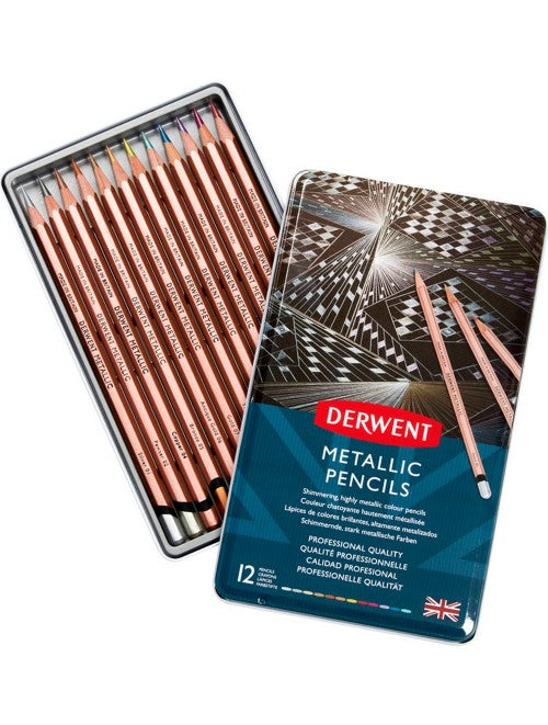 Derwent Metalic Colour Pencils  (12c)
