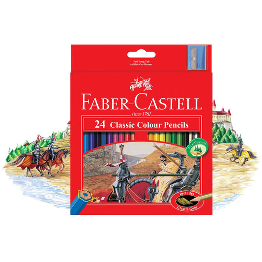 Faber-Castell Classic Colour Pencils (24c)