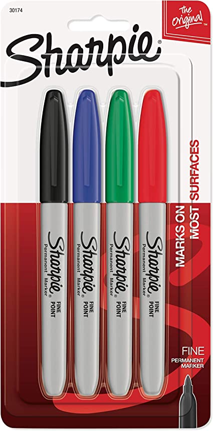 Sharpie Permanent Marker Set (4C-Fine Point-30174)