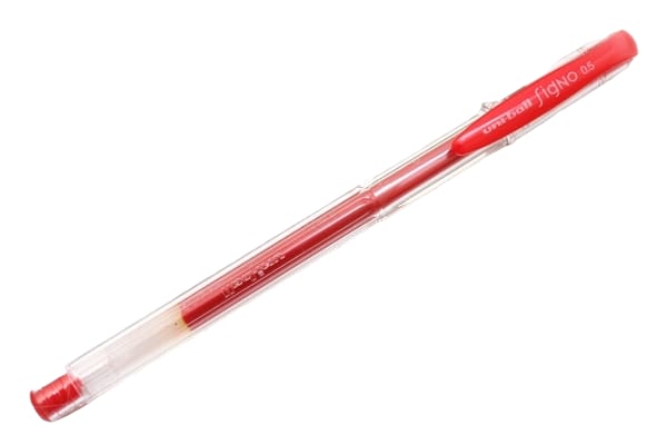 Uniball Gel Pen (Signo-UM-100) - Red